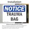 Signmission Trauma Bag, 18 in W x Rectangle, Vinyl Decal OS-2PACK-NS-D-1218-L-18727 - alternate 2
